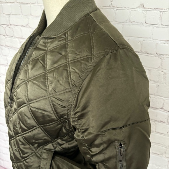 WEATHERPROOF Jacket Diamond Quilted Cropped Bomber Jacket--M - Picture 2 of 15